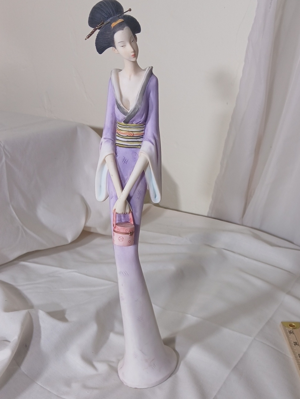 Lavender Geisha-Inspired Maxi Dress - Elegant Women's Dress